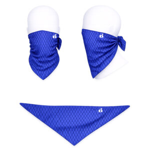 blue dot bandana facemask