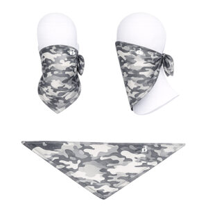 grey pattern bandana facemask