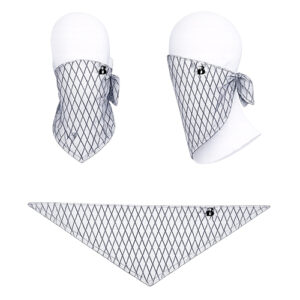 grey line bandana facemask