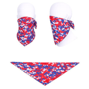 Red and Blue Bandana Facemask